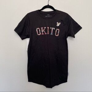 NWT Okito spellout graphic short sleeve mens streetwear t-shirt sz.S